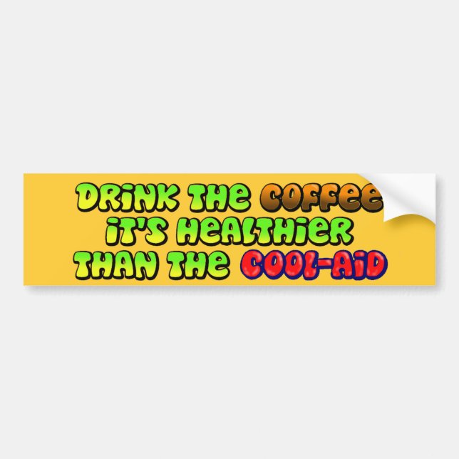 Pegatina Para Coche Beba el café (Frente)