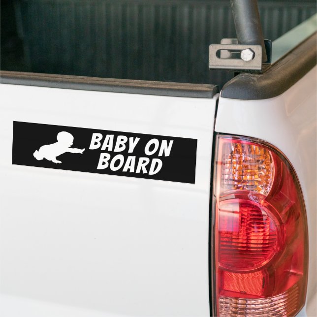 PEGATINA PARA COCHE BEBÉ A BORDO (En Camión)