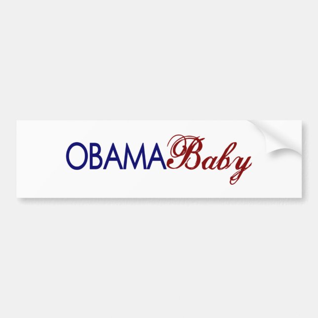 Pegatina Para Coche Bebé de Obama (Frente)