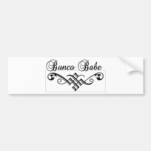 Pegatina Para Coche bebé del bunco con las letras negras (Frente)