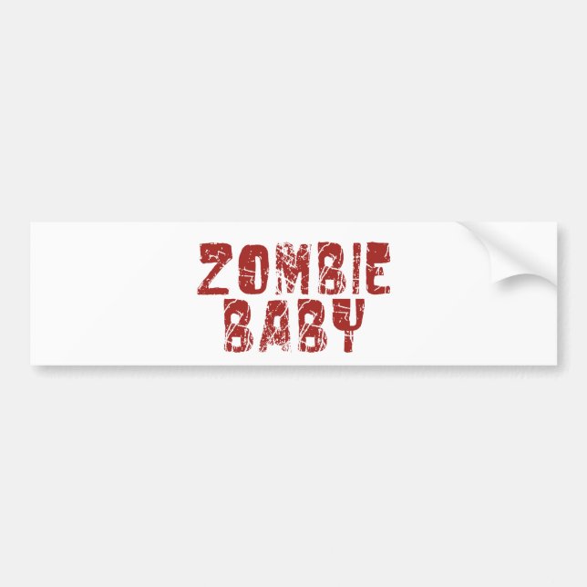 Pegatina Para Coche bebé del zombi (Frente)