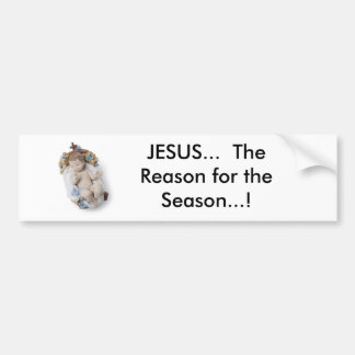 Pegatina Para Coche bebé, JESÚS…  ¡La razón de la estación…!