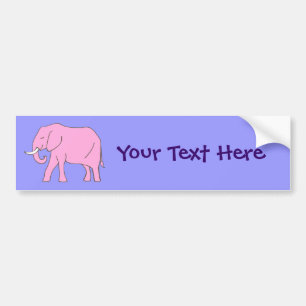 Pegatina Para Coche Bebé Pink Elephant Walking