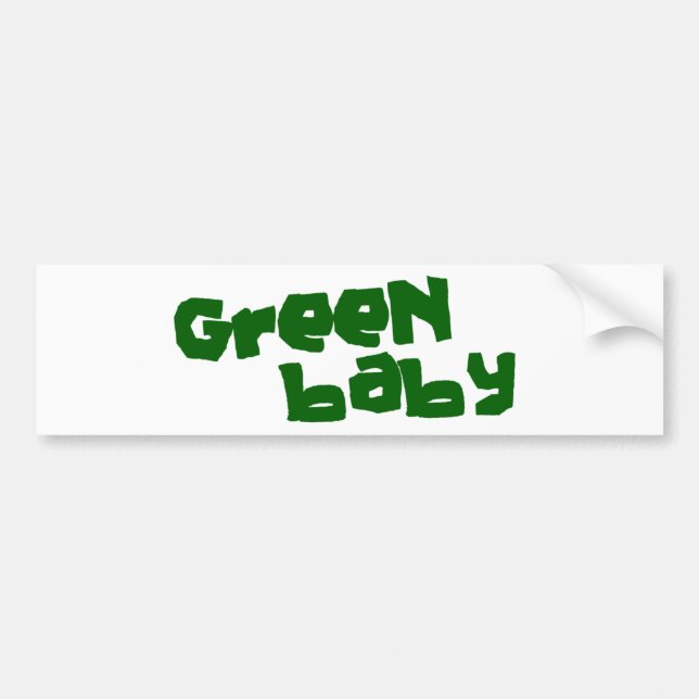 Pegatina Para Coche Bebé verde (Frente)