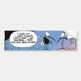 Pegatina Para Coche Bebedor de cerveza del mosquito del pantano