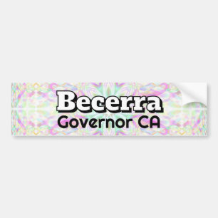 Pegatina Para Coche Becerra Gobernador CA