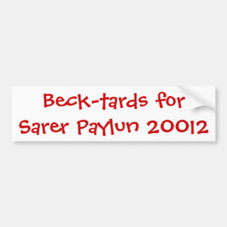 Pegatina Para Coche Beck-tards para Sarer Paylun 20012