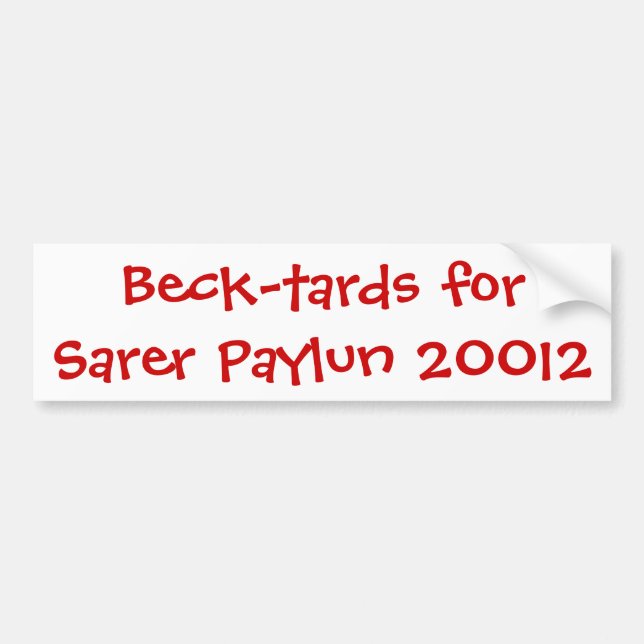 Pegatina Para Coche Beck-tards para Sarer Paylun 20012 (Frente)