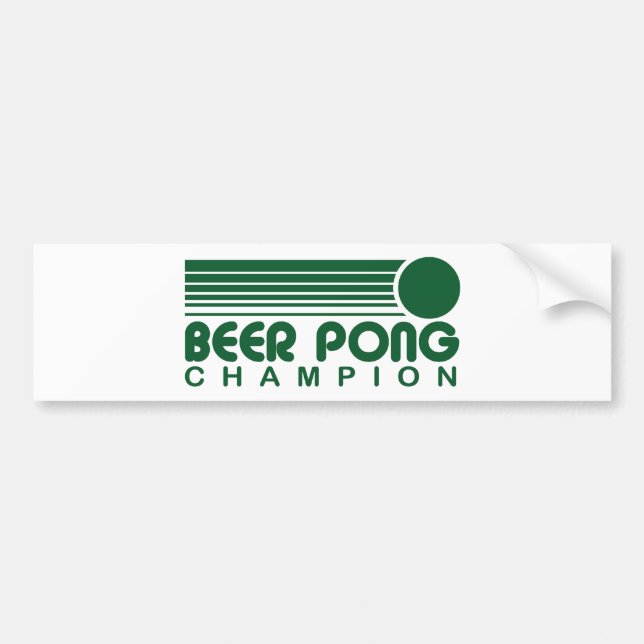 Pegatina Para Coche Beer Pong (Frente)