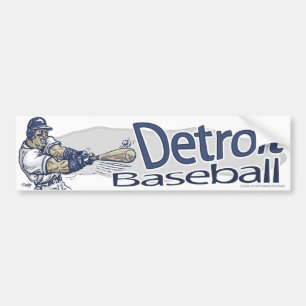 Pegatina Para Coche Béisbol Bumpersticker de Detroit