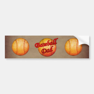 Pegatina Para Coche Beisbol Dad Cute