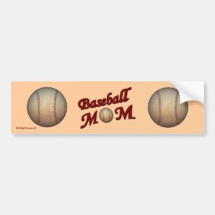Pegatina Para Coche Béisbol Mamá Cute Bumper Sticker