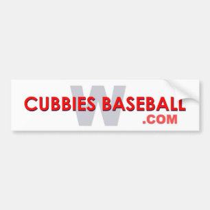 Pegatina Para Coche Béisbol W de los Cubbies