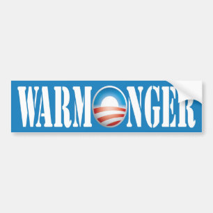 Pegatina Para Coche Belicista de Obama