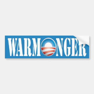 Pegatina Para Coche Belicista de Obama