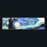 Pegatina Para Coche Bella Artes nocturno Van Gogh Starry<br><div class="desc">Noche estrellada,  buen arte de Vincent van Gogh.</div>