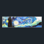 Pegatina Para Coche Bella Artes nocturno Van Gogh Starry<br><div class="desc">Noche estrellada,  buen arte de Vincent van Gogh.</div>