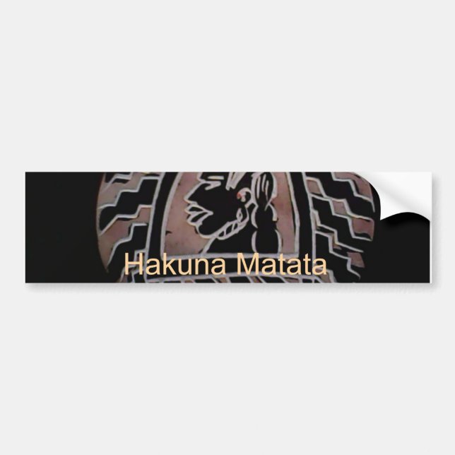 Pegatina Para Coche Belleza africana: el retrato tribal de Bongo Maasa (Frente)