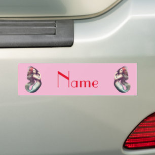 Pegatina Para Coche Belleza de la sirena pelirroja Thunder_Cove