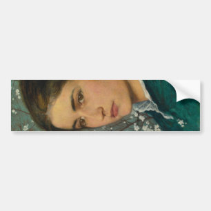 Pegatina Para Coche Belleza joven (mujer elegante) (retrato femenino)