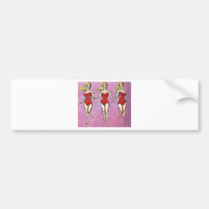 Pegatina Para Coche Bellezas de baño rubias