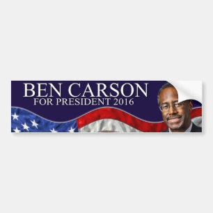 Pegatina Para Coche Ben Carson para el presidente 2016