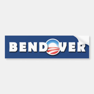 Pegatina Para Coche BENDOVER- Barack Obama - Democratic - parachoque