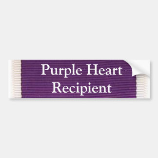 Pegatina Para Coche Beneficiario de Purple Heart