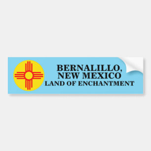 PEGATINA PARA COCHE BERNALILLO, NUEVA TIERRA MÉXICA DE ENCANTO