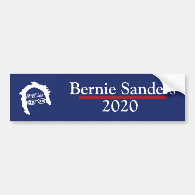 Pegatina Para Coche Bernie Sanders Hindsight 2020 (Frente)