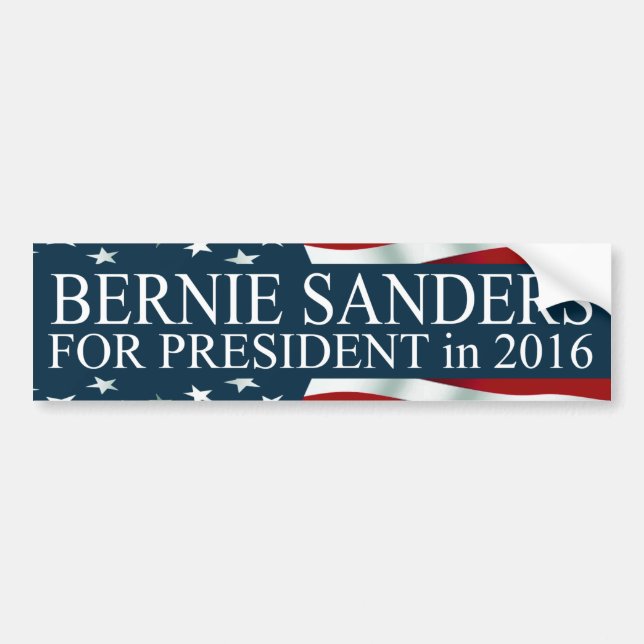 Pegatina Para Coche Bernie Sanders para presidente 2016 (Frente)