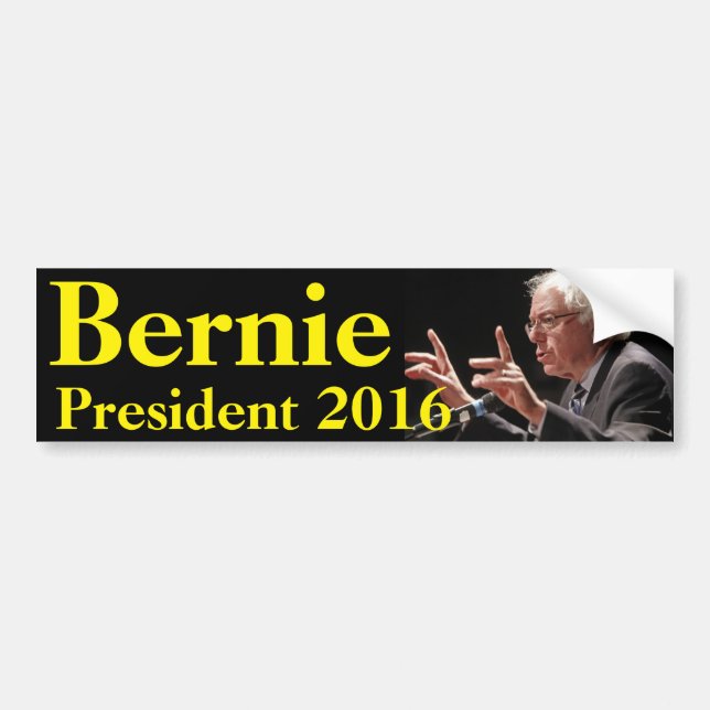 Pegatina Para Coche Bernie Sanders para presidente 2016 (Frente)