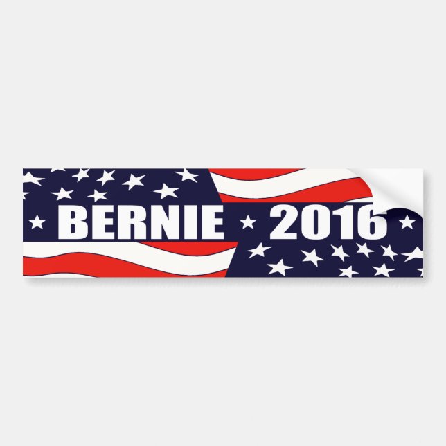 Pegatina Para Coche Bernie Sanders President 2016 (Frente)
