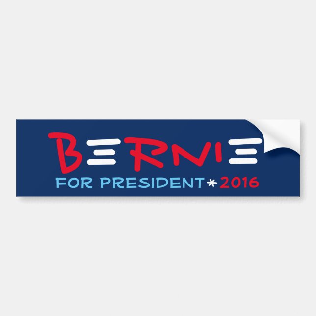Pegatina Para Coche Bernie Sanders Presidente 2016 (Frente)