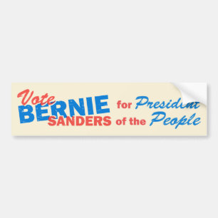Pegatina Para Coche Bernie Sanders Presidente del Pueblo V5