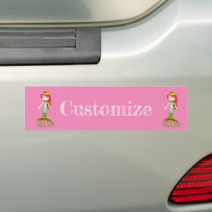 Pegatina Para Coche Besada bruja de sirena, Thunder_Cove