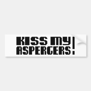 Pegatina Para Coche ¡Bese mi Aspergers! (Mes de Awarness del autismo)