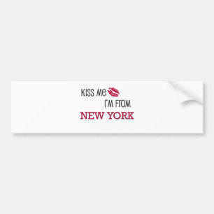 Pegatina Para Coche Béseme que soy de NUEVA YORK