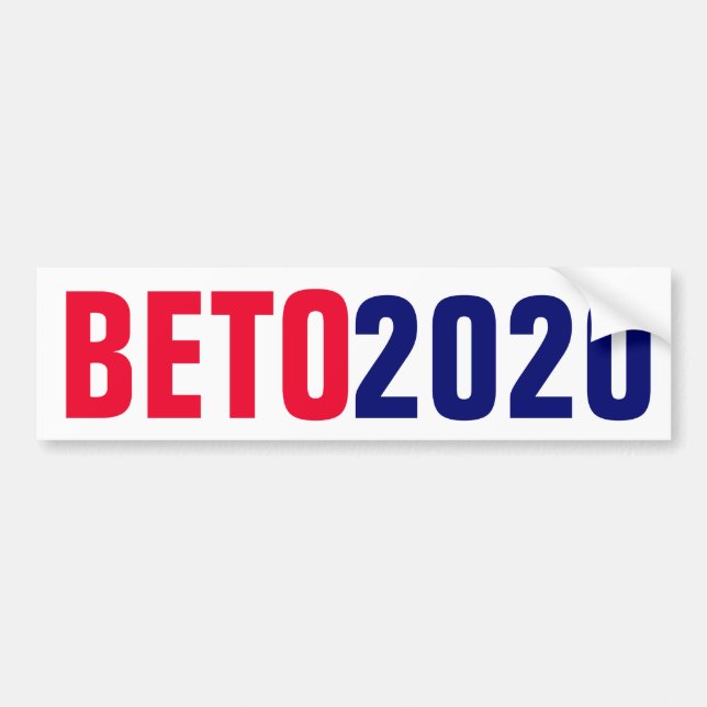Pegatina Para Coche Beto O'Rourke 2020 (Frente)