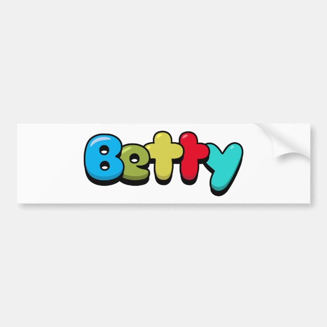 Pegatina Para Coche Betty (Frente)