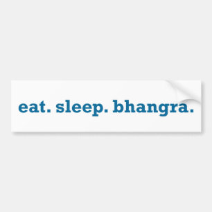 Pegatina Para Coche BHANGRA todo el día.
