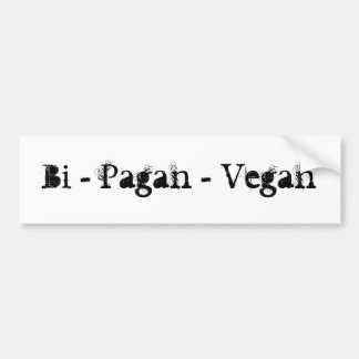 Pegatina Para Coche BI - Pagan - vegano