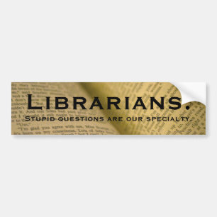 Pegatina Para Coche Bibliotecarios