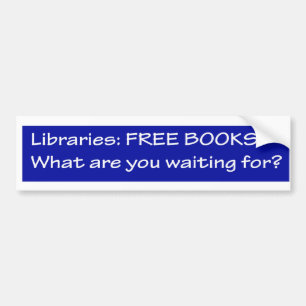 Pegatina Para Coche Bibliotecas: freebooks