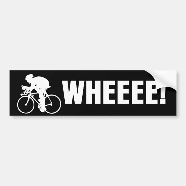 Pegatina Para Coche Bicicleta de WHEEE (Frente)