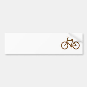Pegatina Para Coche Bicicleta Marrón