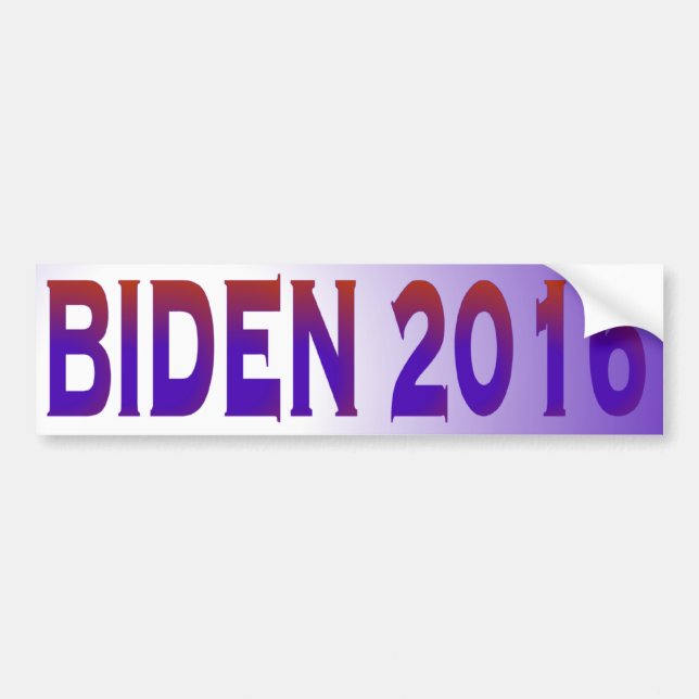 Pegatina Para Coche Biden 2016 (Frente)