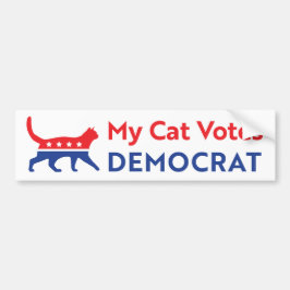Pegatina Para Coche Biden 2020 - Mi gato vota a demócrata