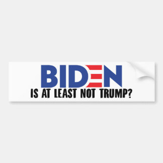 Pegatina Para Coche ¿Biden Al Menos No Es Trump?