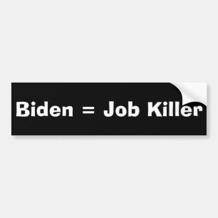 Pegatina Para Coche Biden = Asesino de trabajo
